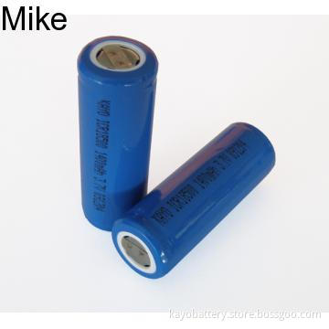 18500 Li-ion Battery with 1400mAh 3.7V, 500times life cycle